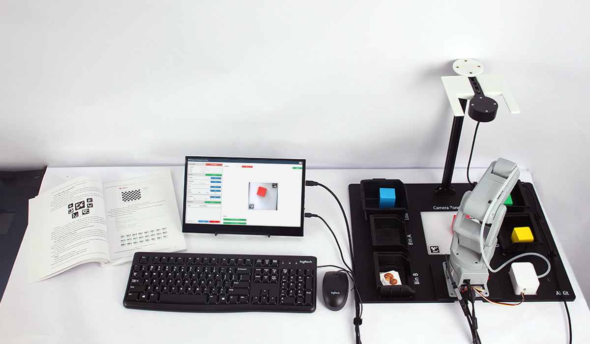 Robot Kit Bundle for Laboratory：5 MechArm Pi + 5 AI Kits by  Elephant Robotics