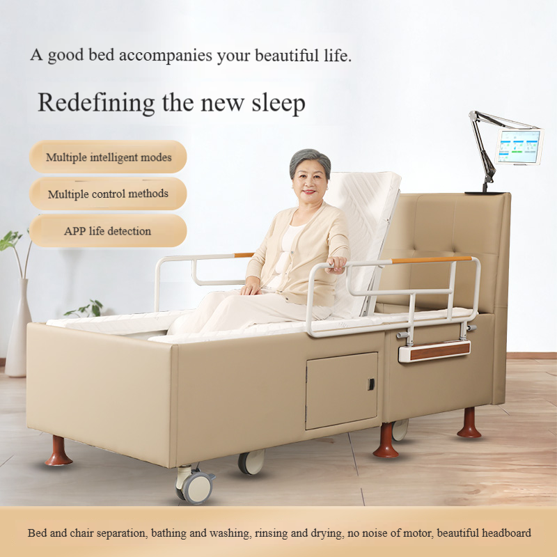 DU BANG Luxury Voice-Activated Intelligent Flushing, Washing and Drying Wheelchair Bed