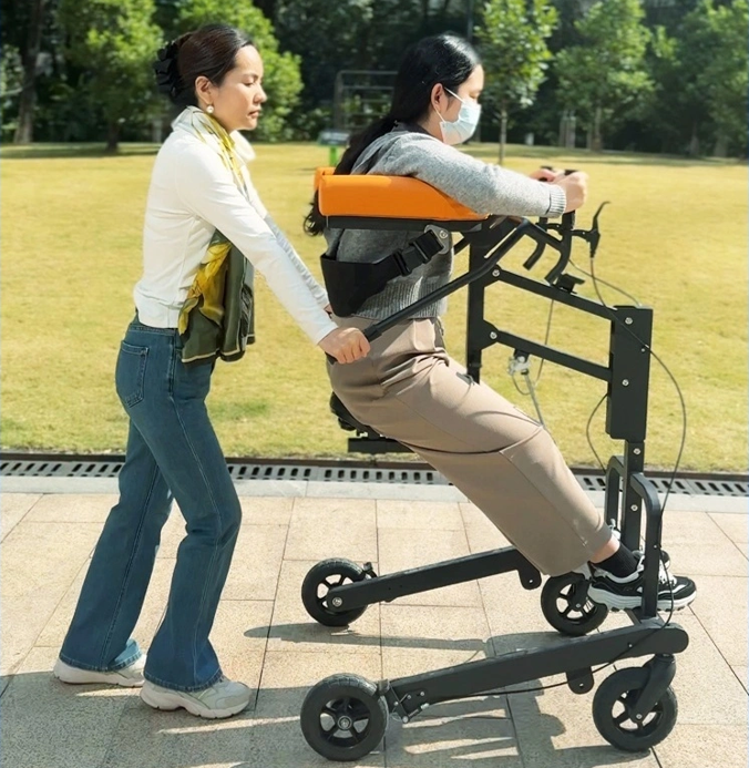 Upright Rehabilitation Walker with Adjustable Forearm Support