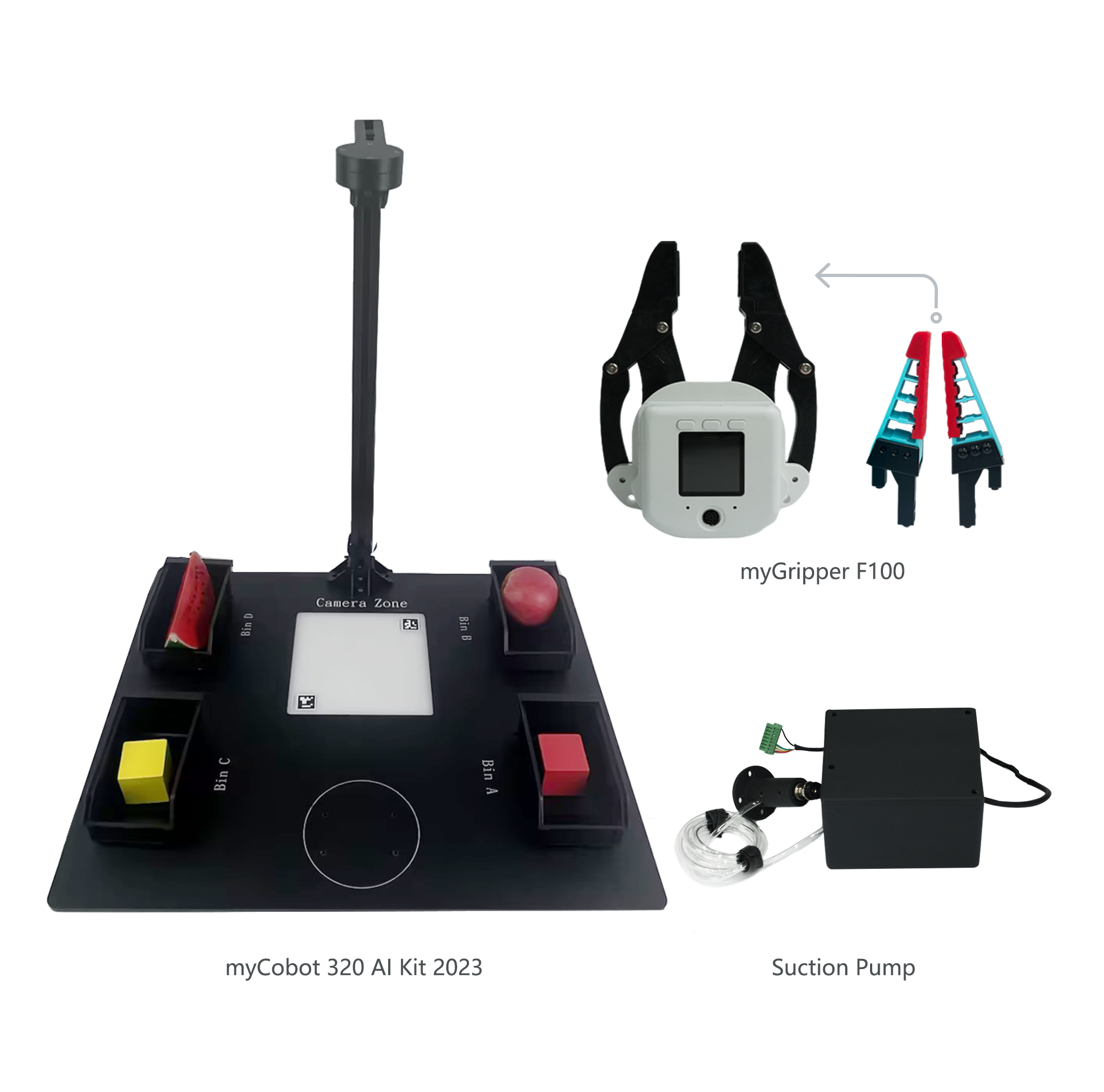 Artificial Intelligence (AI) 3D Vision Kit for myCobot 320 Desktop Robotic Arms with Camera