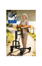 Upright Rehabilitation Walker with Adjustable Forearm Support