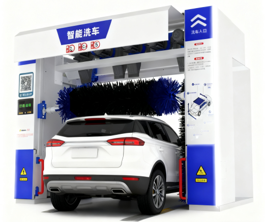 CW350 Brushless Touchless Car Wash Machine | High-Gloss Flash Wash System