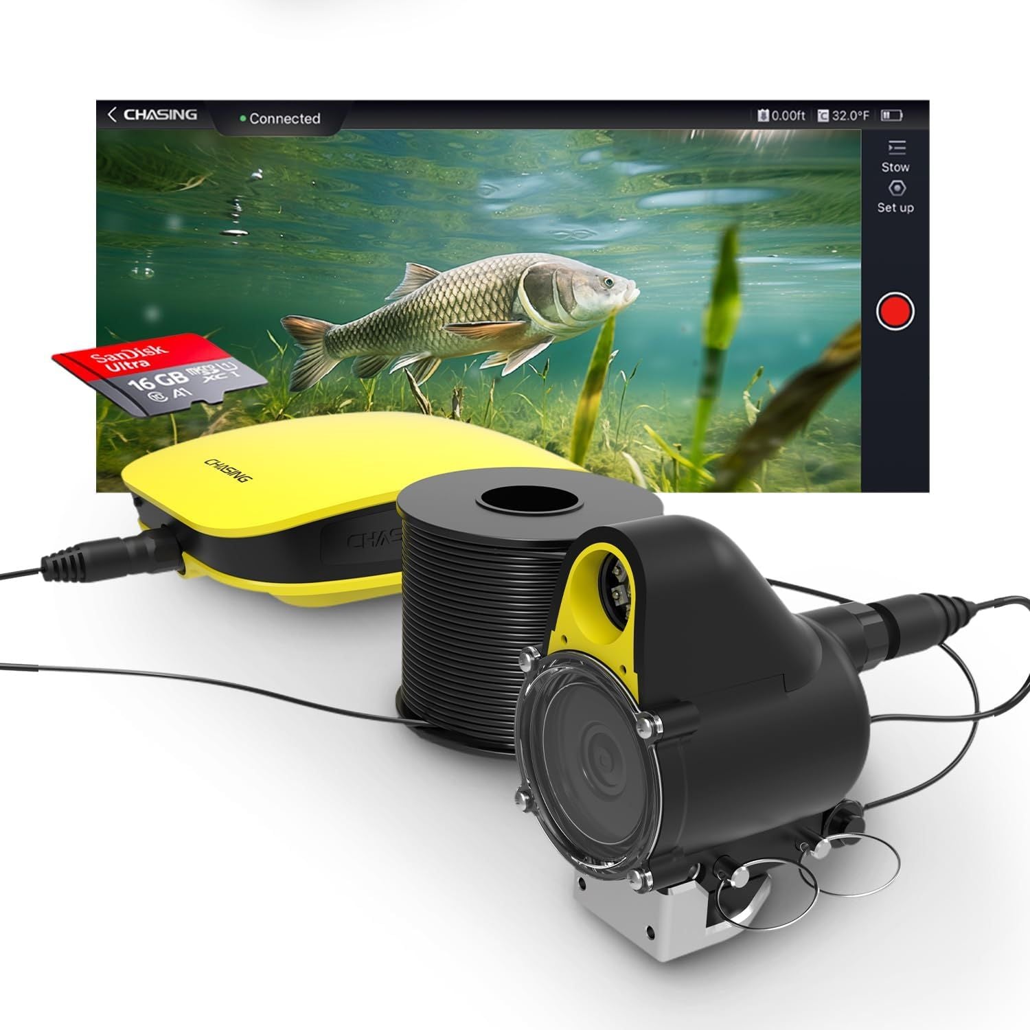 CanFish CF1 Artificial Intelligence Underwater Fishing Camera -1080P HD Fish Finder, Supports App Control