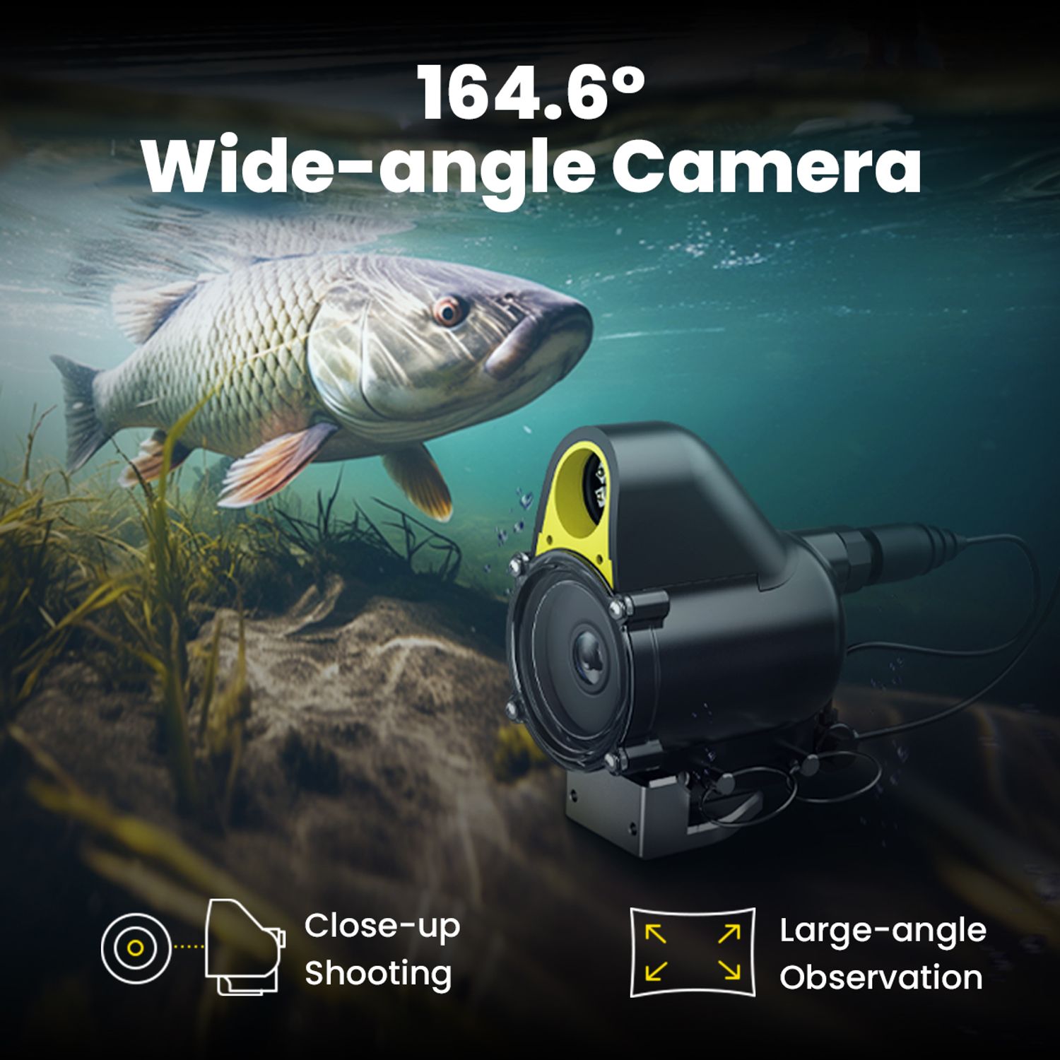 CanFish CF1 Artificial Intelligence Underwater Fishing Camera -1080P HD Fish Finder, Supports App Control