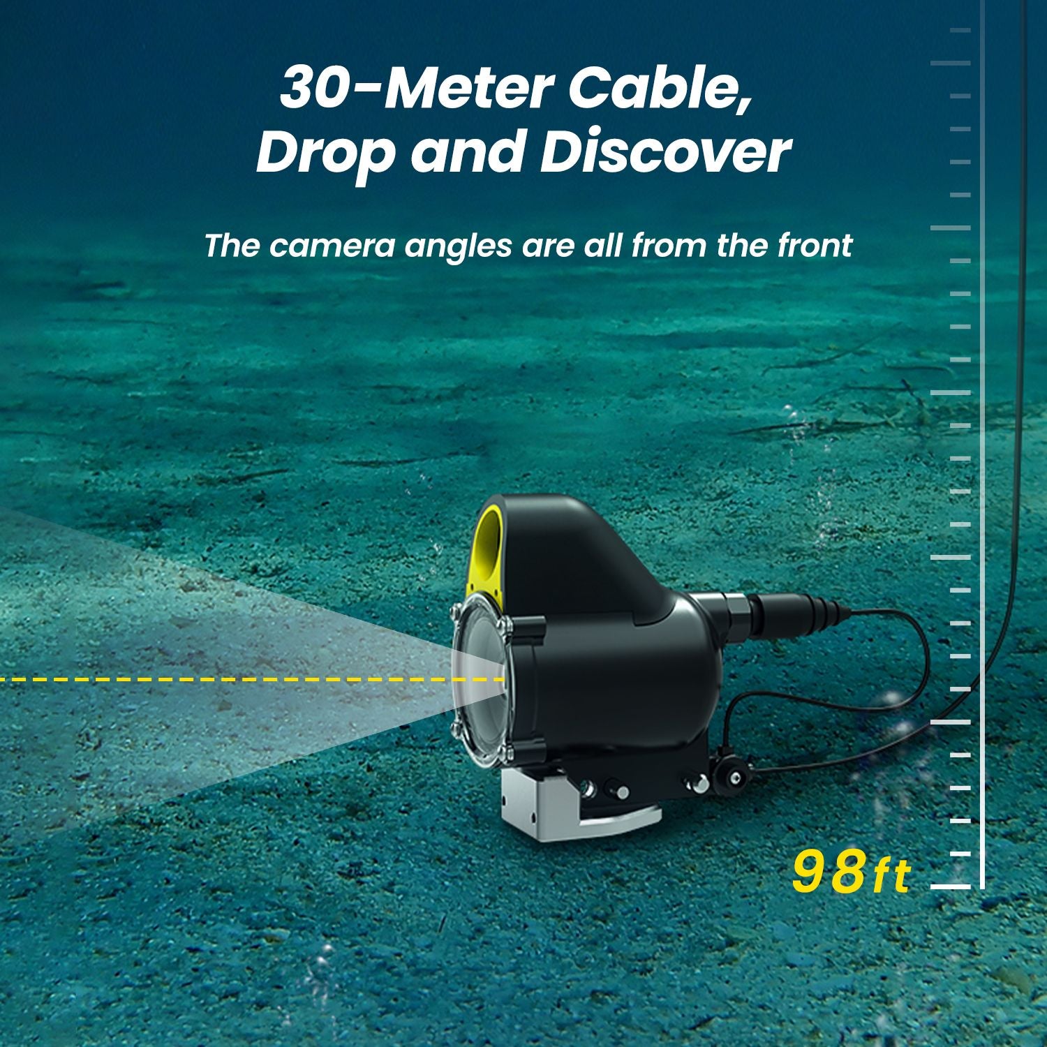 CanFish CF1 Artificial Intelligence Underwater Fishing Camera -1080P HD Fish Finder, Supports App Control