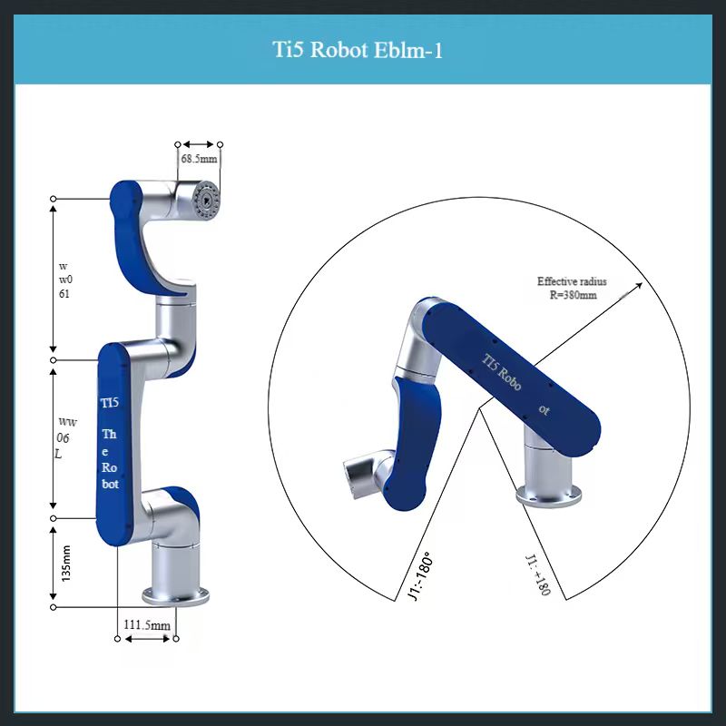 Collaborative Robotic ArmTi5 Robot Eblm-1