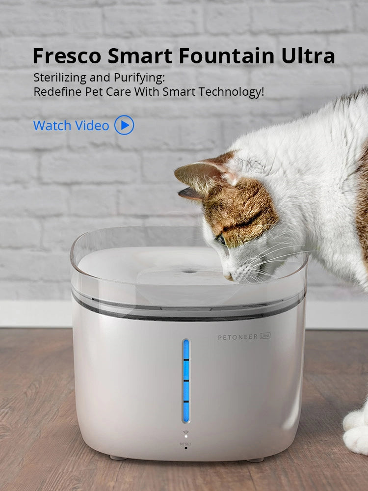 Fresco Ultra - Advanced Smart Pet Water Fountain with UV Sterilization