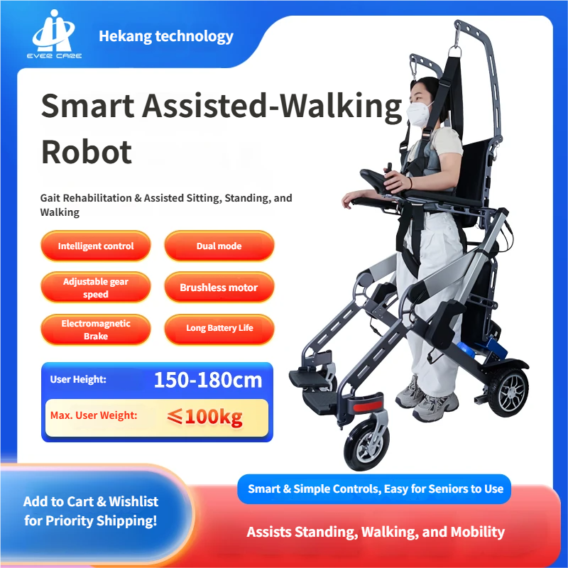 Smart Assistive Walking Robot – Dual Mode Sitting & Standing Mobility Device