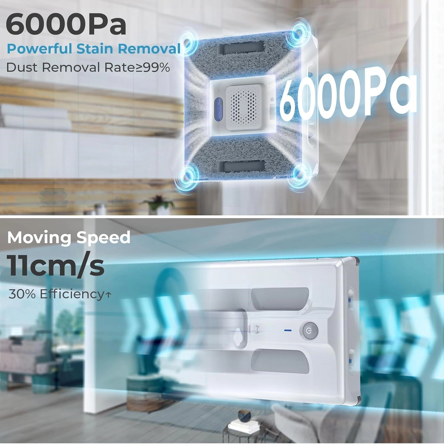 HUTT A1  AI Frequency Window  Cleaning Robot