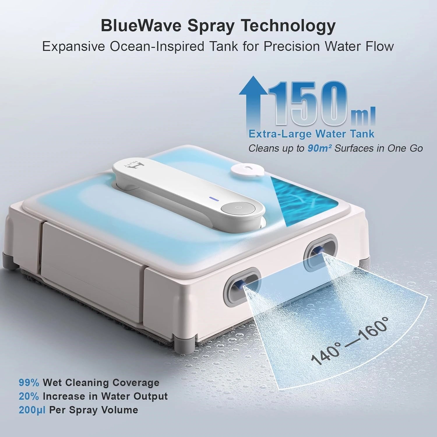 HUTT A1  AI Frequency Window  Cleaning Robot