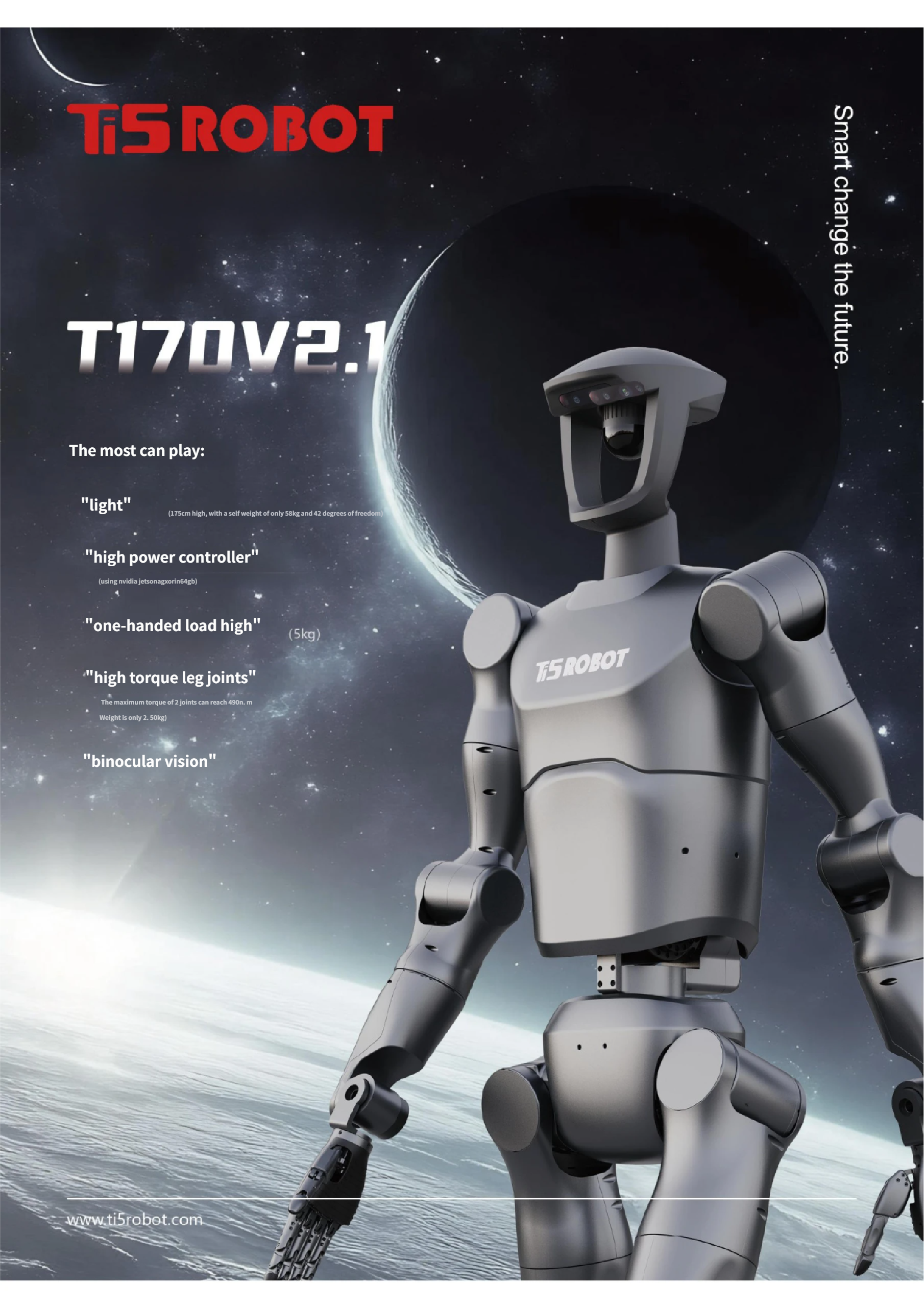 Humanoid Robots Ti5Robot 170V2.1 Humanoid Robot - Professional Grade