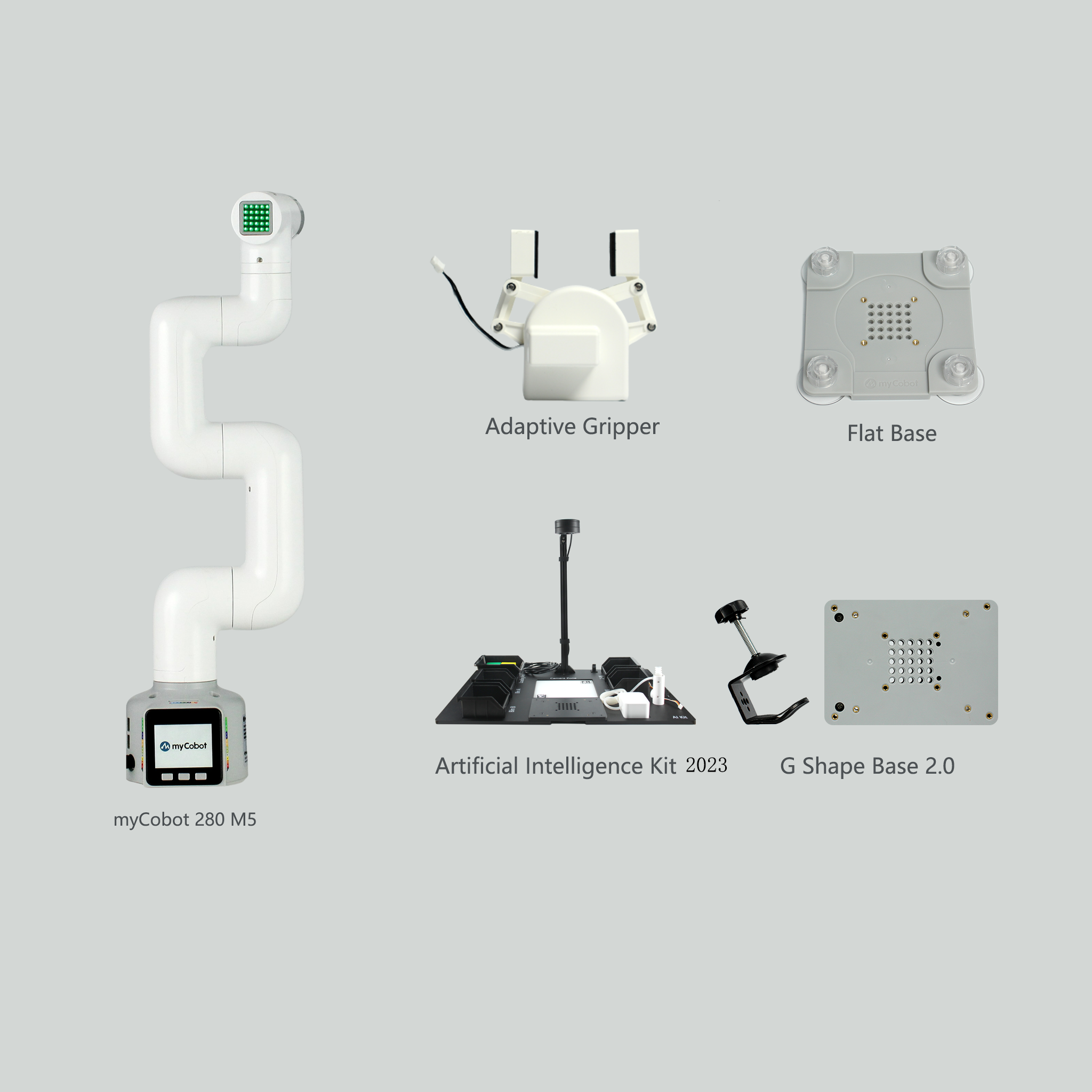 Elephant Robotics myCobot 280 M5Stack 2023 - 6 DOF Collaborative Robot ( Dual Screen Version)