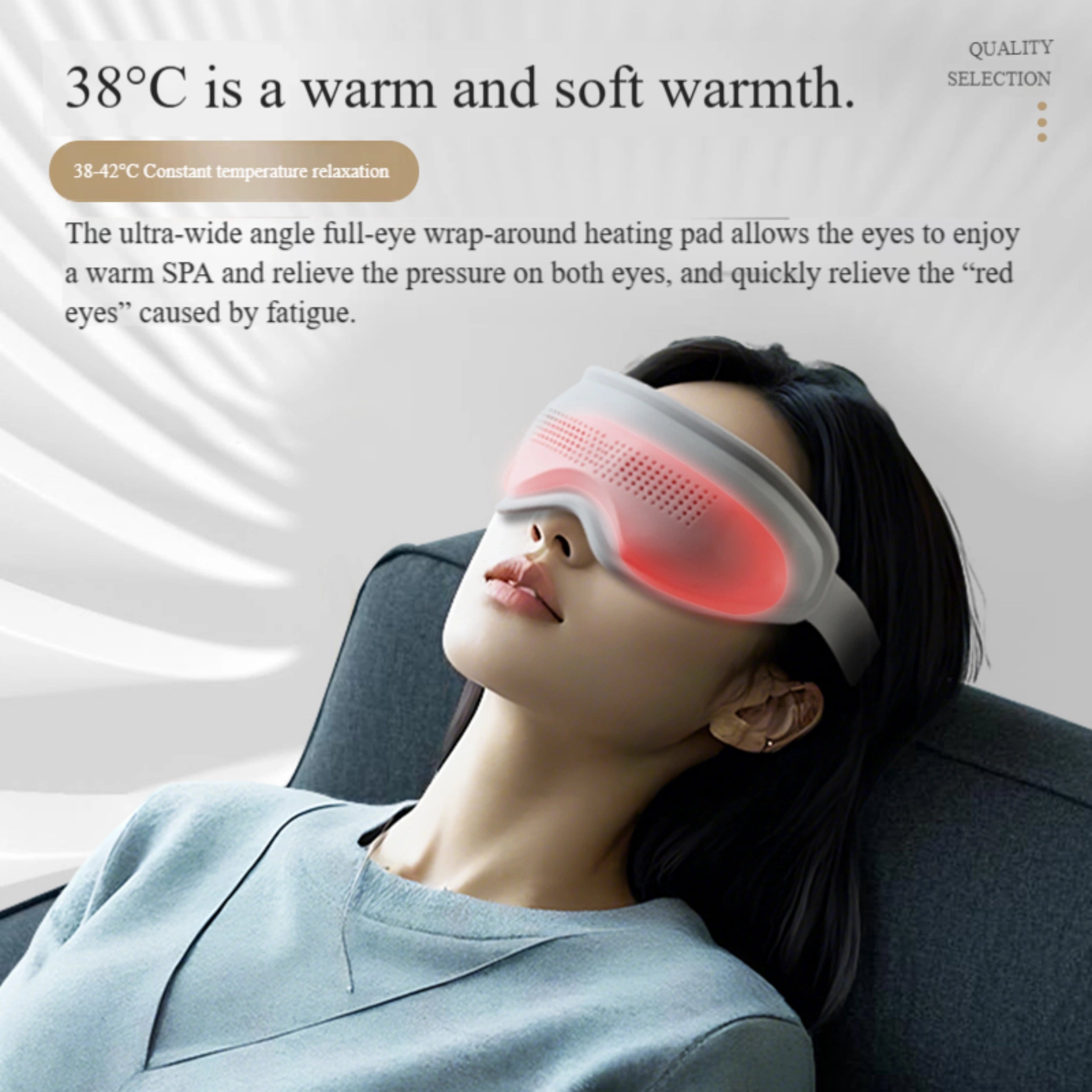 N006 Eye Mask | Heat Therapy Sleep Mask | Relaxation & Eye Care Device