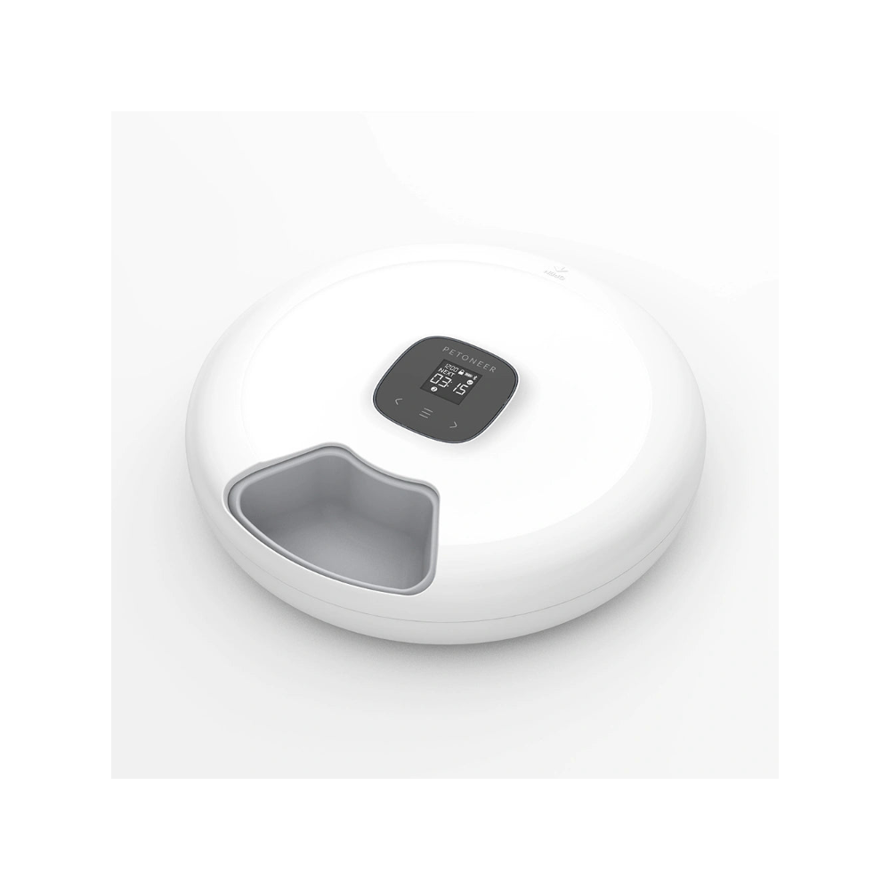 NutriSpin 6 Meal Automatic Pet Feeder - Rotating Tray with Bluetooth