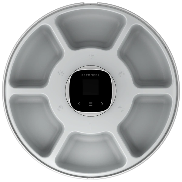 NutriSpin 6 Meal Automatic Pet Feeder - Rotating Tray with Bluetooth