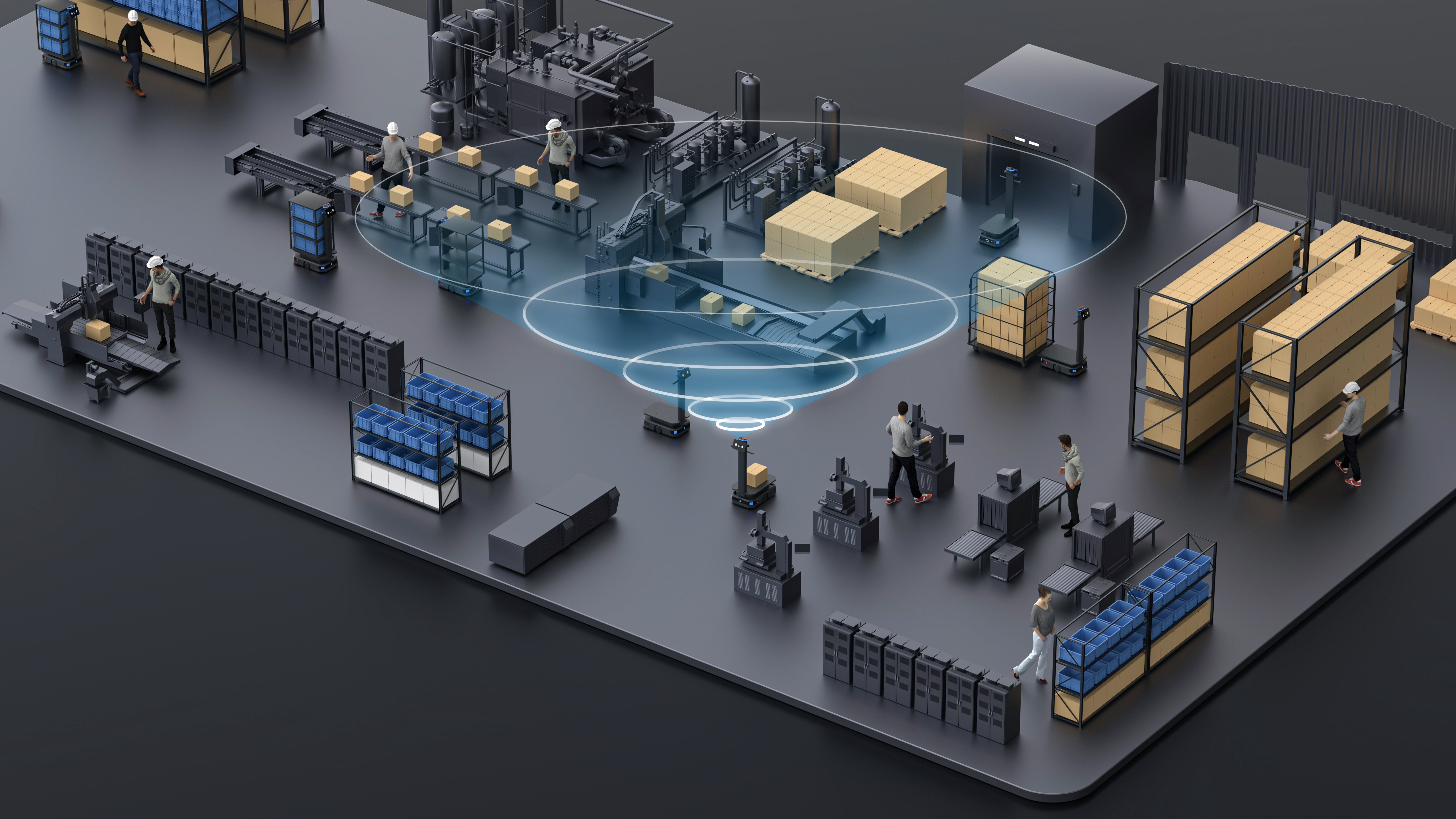 PUDU T300 Standard Industrial Delivery Robot