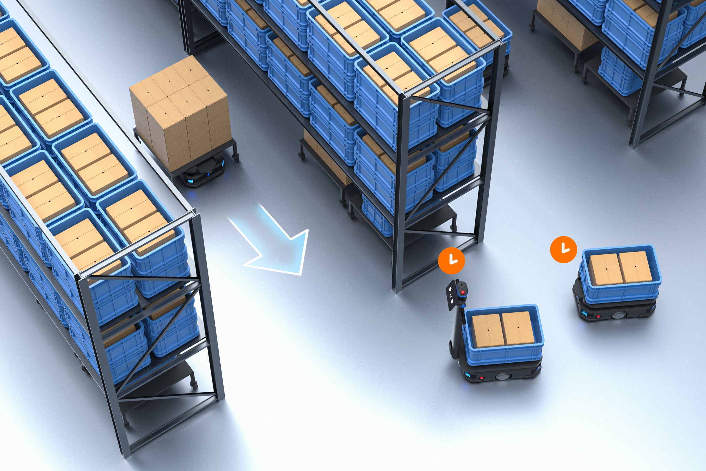 PUDU T600 Autonomous Delivery Robot - Heavy-Duty Industrial Service for Multi-Floor Operations