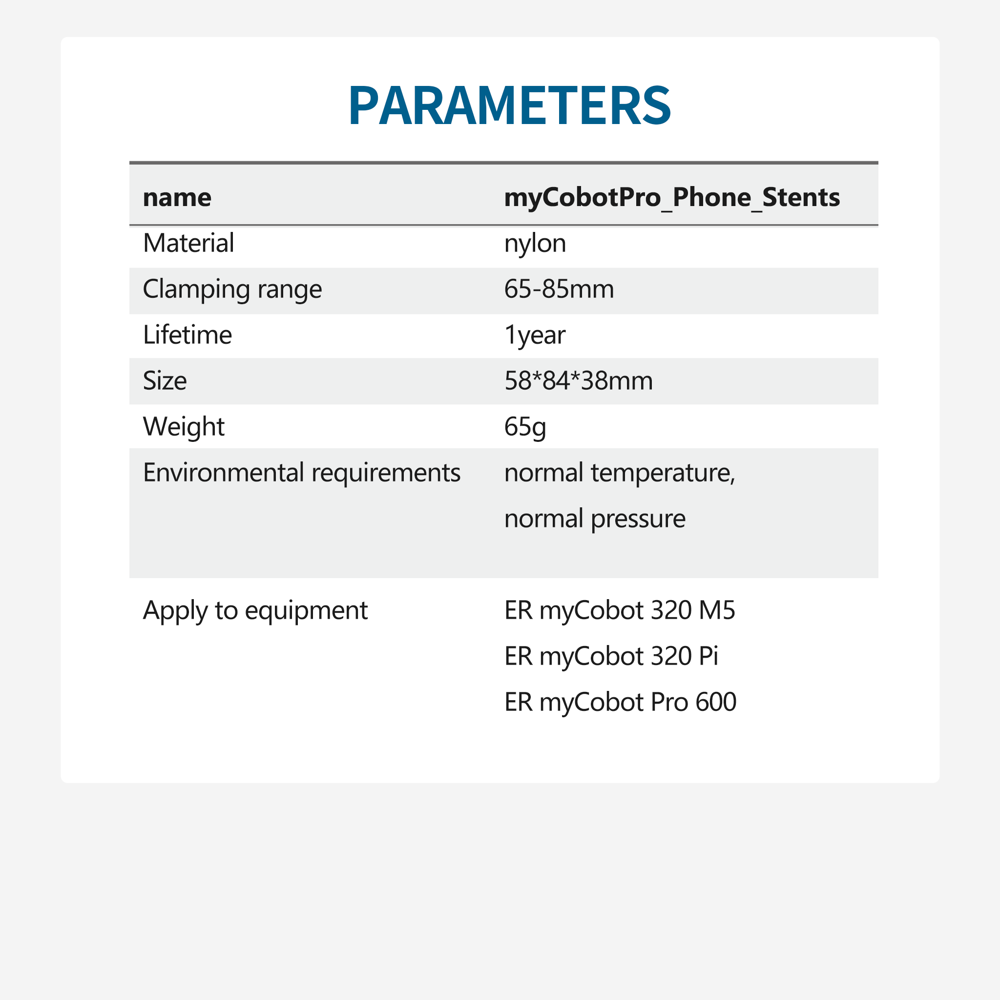 myCobot Pro Phone Holder For myCobot 320, myCobot Pro 630