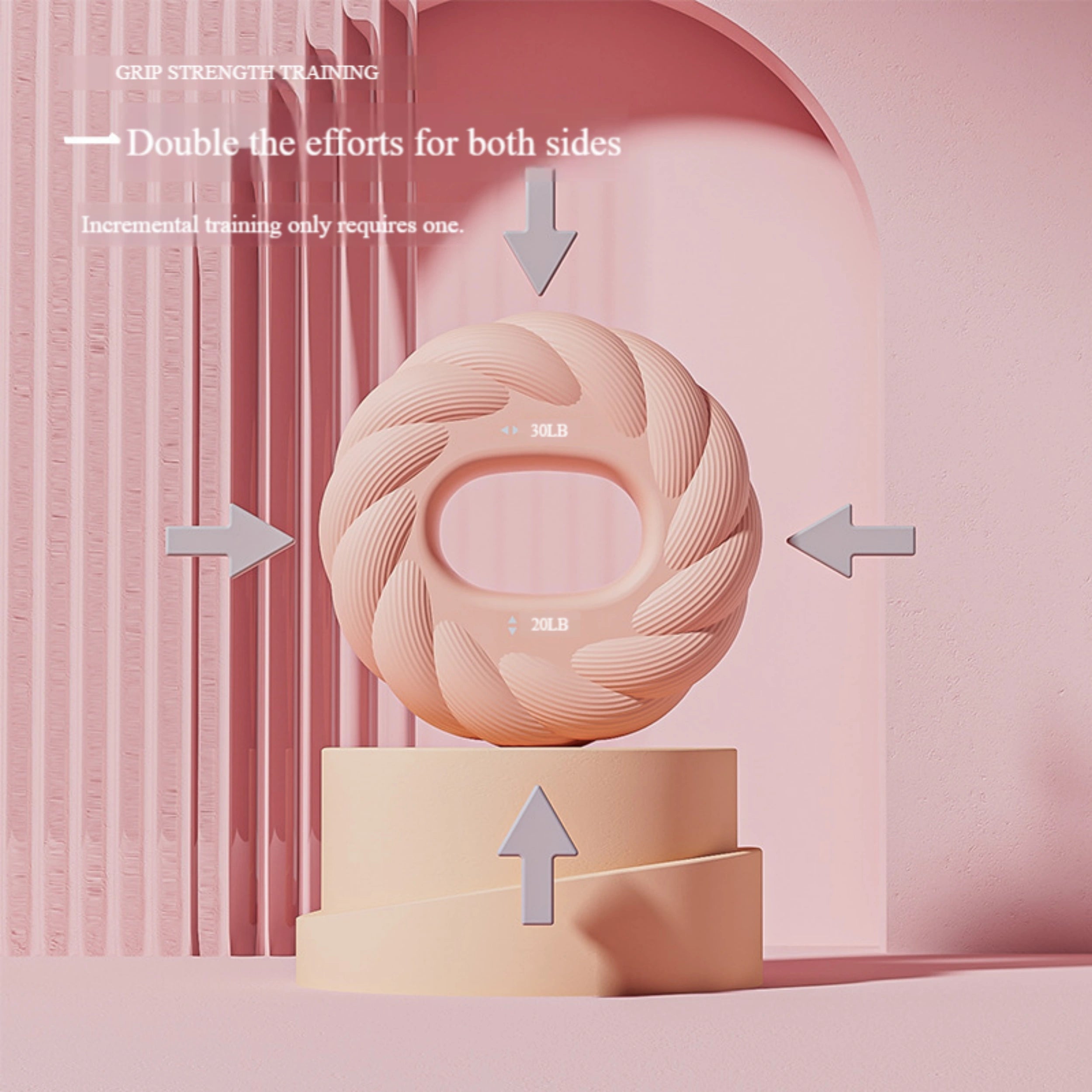 Q01 Time Circle Hand Grip Ring | Finger Strength Trainer | Portable Exercise Device