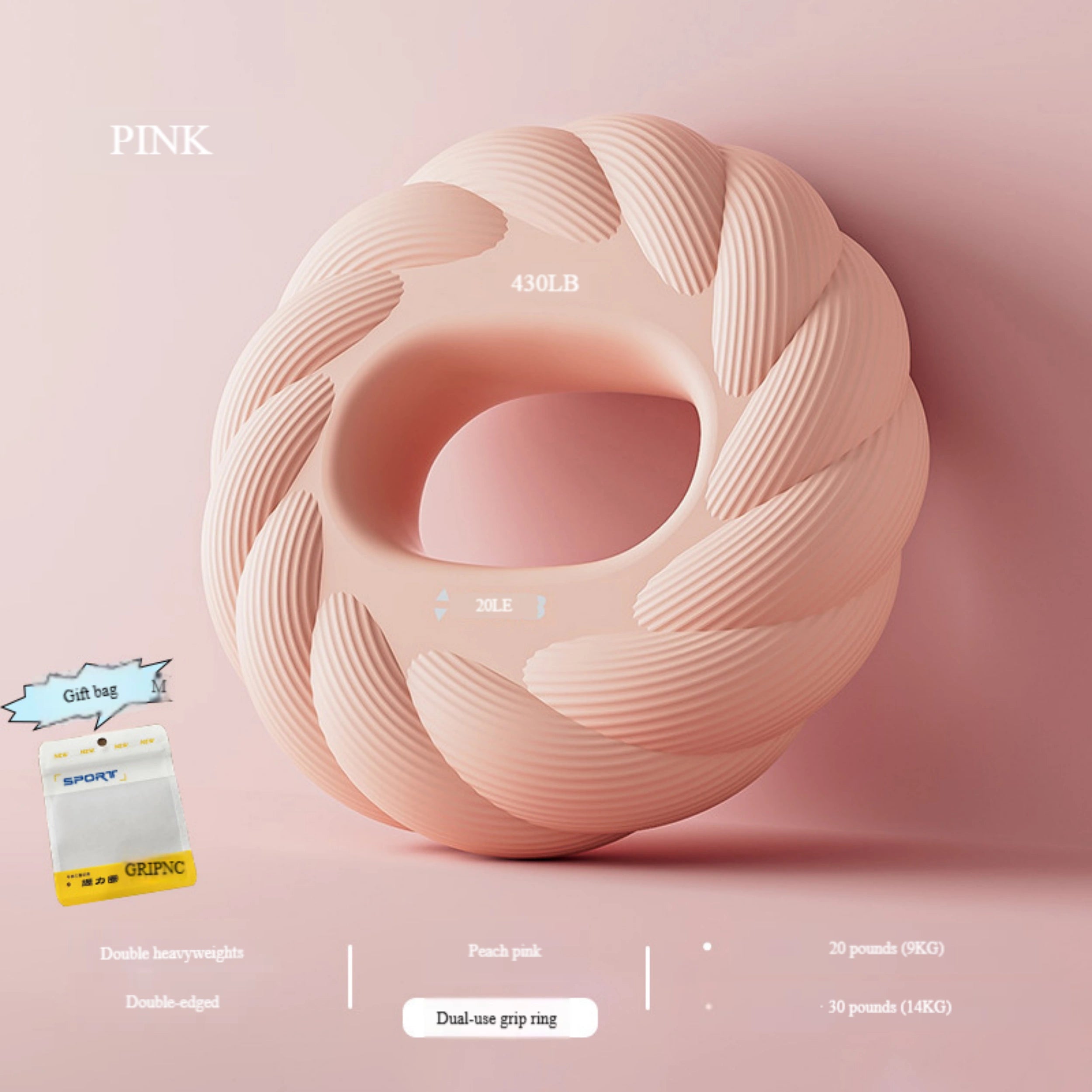 Q01 Time Circle Hand Grip Ring | Finger Strength Trainer | Portable Exercise Device