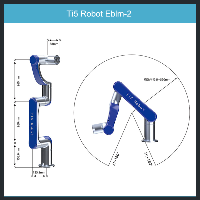 Collaborative Robotic Arm  Ti5 Robot Eblm-2 - RobotMall