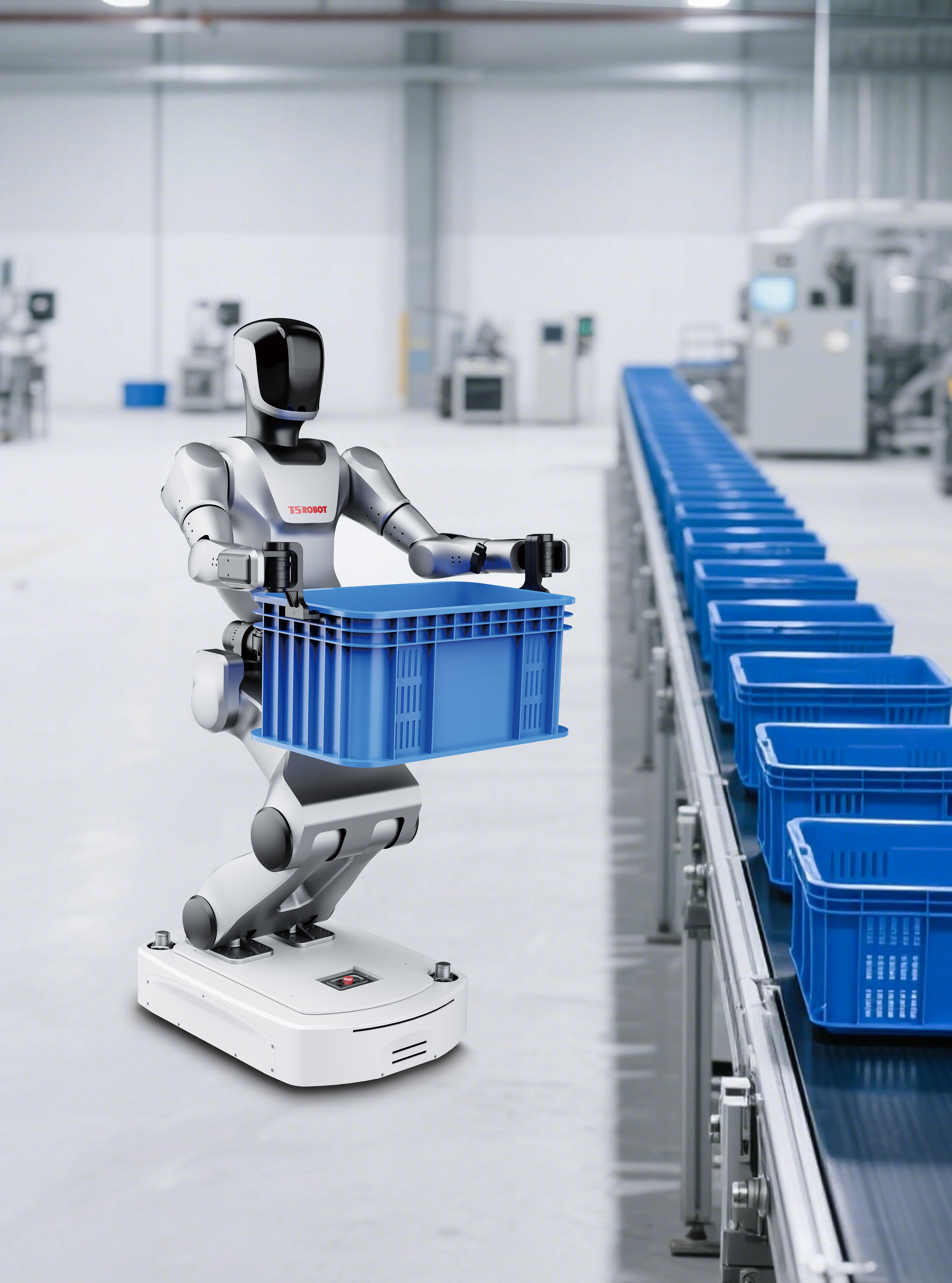 Ti5robot Humanoid AMR-300 Autonomous Mobile Robot Chassis - 48V Industrial AGV