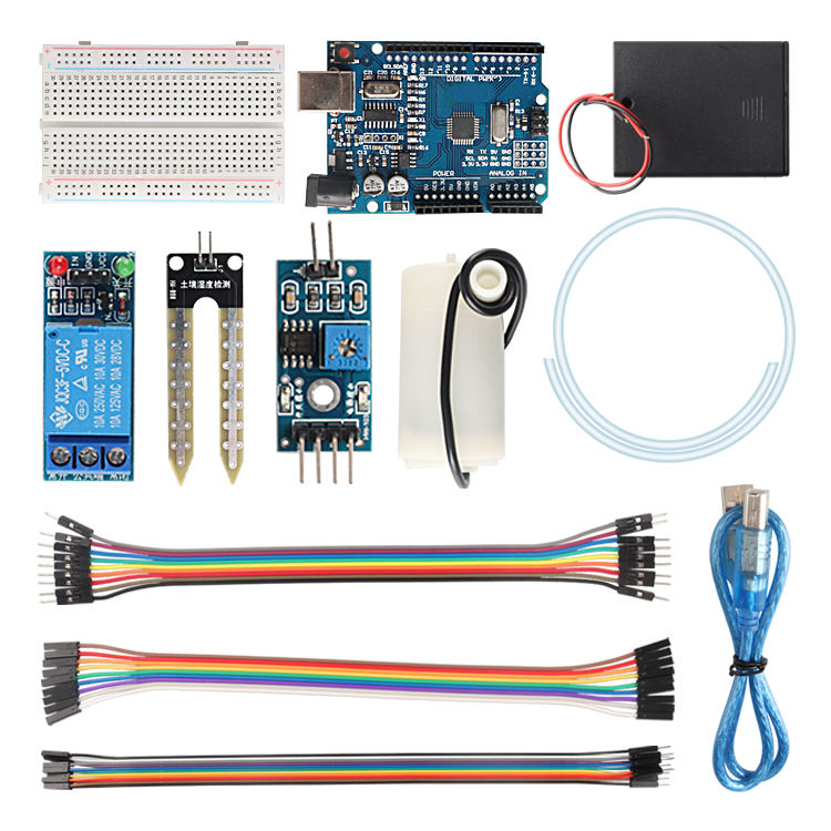 Tscinbuny ZYA0001 Starter Kit – DIY Automatic Water System Pump Kit with Electronic Modules for Arduino STEM Education & Maker Projects