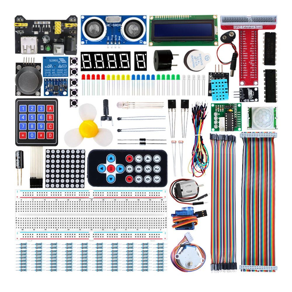 Tscinbuny ZYA0014 Starter Kit – Super STEM DIY Electronics Learning Set with Various Components for Arduino Programming Projects