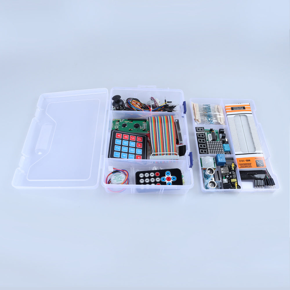 Tscinbuny ZYA0013 Starter Kit – 45-in-1 Sensor Educational Science Kit for STEAM & Arduino Electronics Learning