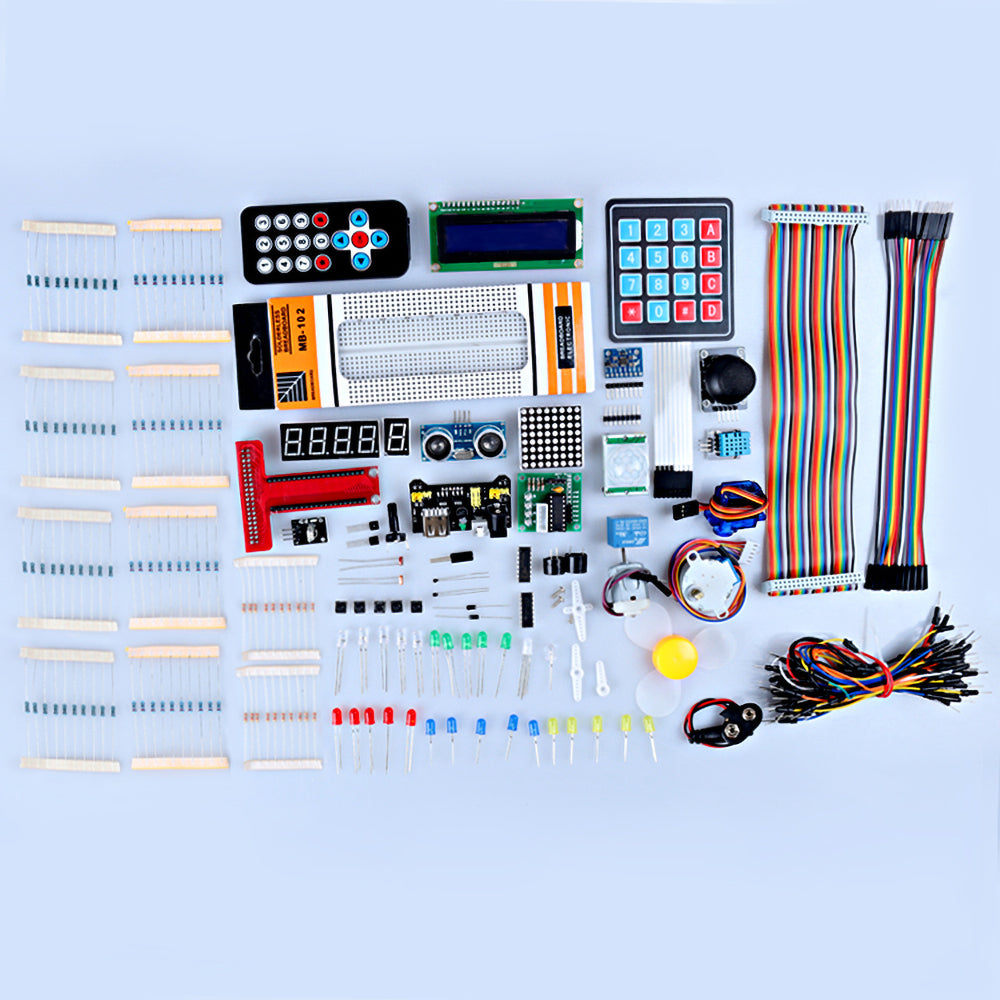 Tscinbuny ZYA0014 Starter Kit – Super STEM DIY Electronics Learning Set with Various Components for Arduino Programming Projects