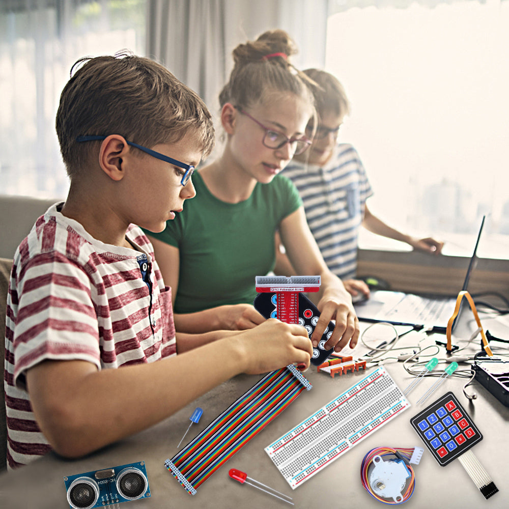 Tscinbuny ZYA0014 Starter Kit – Super STEM DIY Electronics Learning Set with Various Components for Arduino Programming Projects