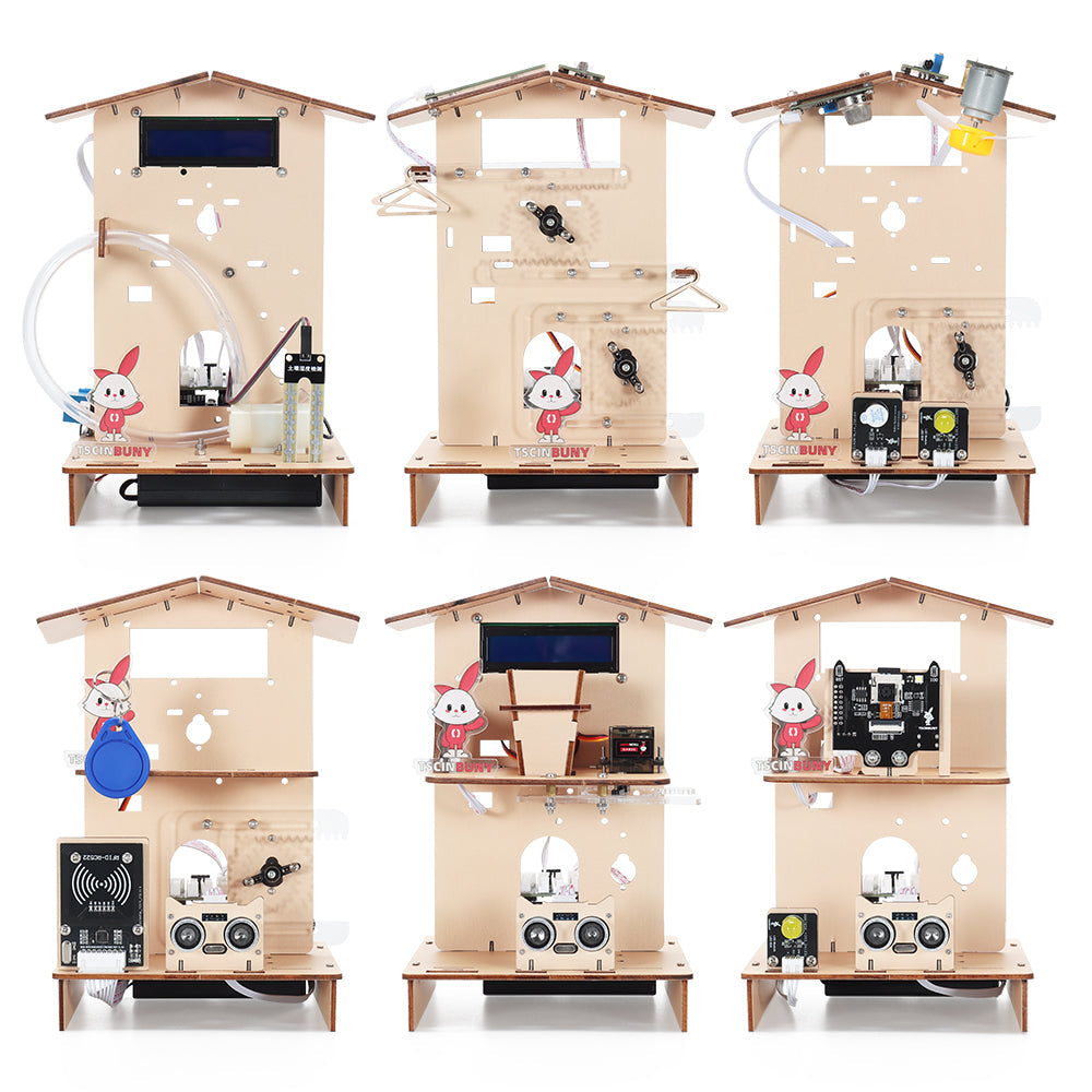 Tscinbuny ZYA0234 Starter Kit for Smart Home Projects – STEM Education Solution with Teaching Resources for Arduino DIY Robotics