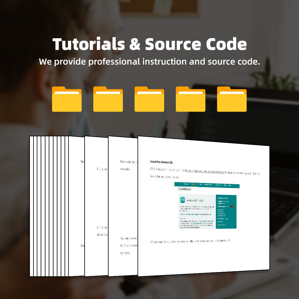 Tscinbuny ZYA0234 Starter Kit for Smart Home Projects – STEM Education Solution with Teaching Resources for Arduino DIY Robotics