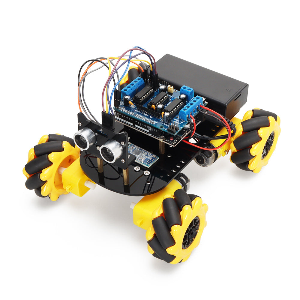 Tscinbuny ZYC0044 Smart Robot Car Kit with 4WD Mecanum Wheels – DIY Educational Robotics Starter Kit for Arduino & Maker Projects