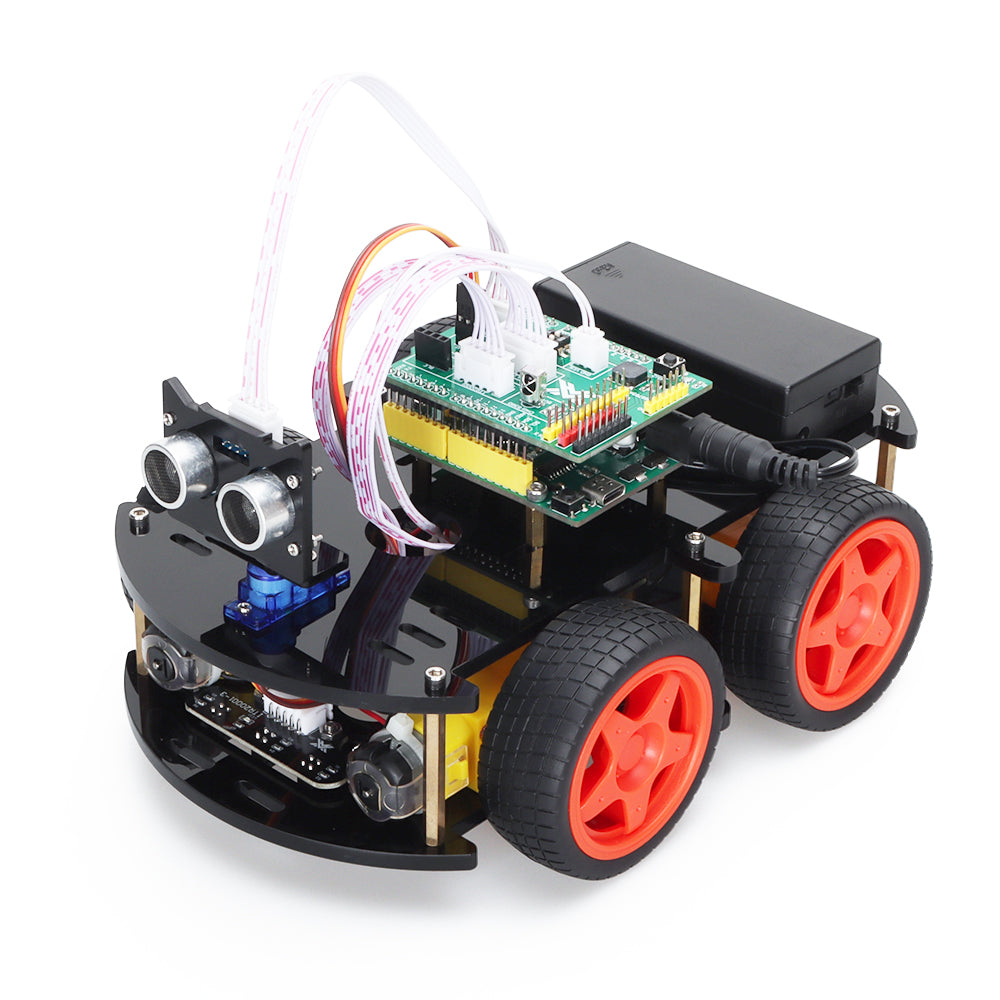 Tscinbuny ZYC0070 Smart Robot Car Kit with LGT8F328P Controller – Open-Source Programmable Robot Starter Kit for STEM Education & DIY Coding Projects