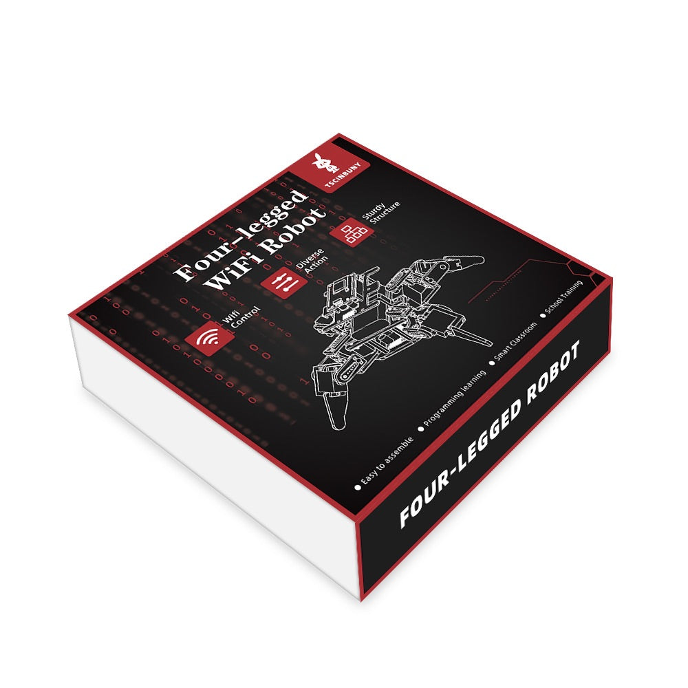 Tscinbuny ZYC0075 Smart Robot Car Kit with Wireless Control – Open-Source Quadruped Robotics Starter Kit for STEM Education & School Projects