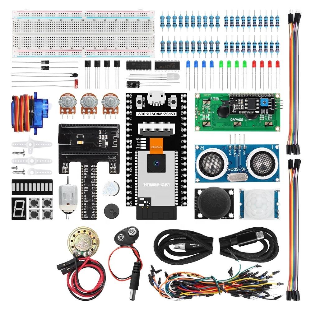 Tscinbuny ZYE0007 Starter Kit with ESP32-WROVER WiFi – DIY IoT Electronic Module & Development Kit for Arduino Programming Projects