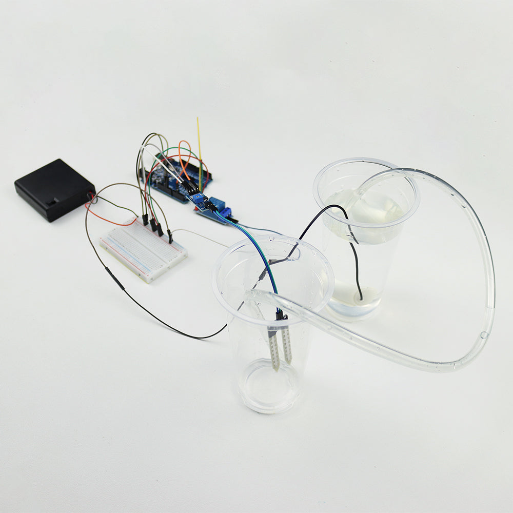 Tscinbuny ZYA0001 Starter Kit – DIY Automatic Water System Pump Kit with Electronic Modules for Arduino STEM Education & Maker Projects