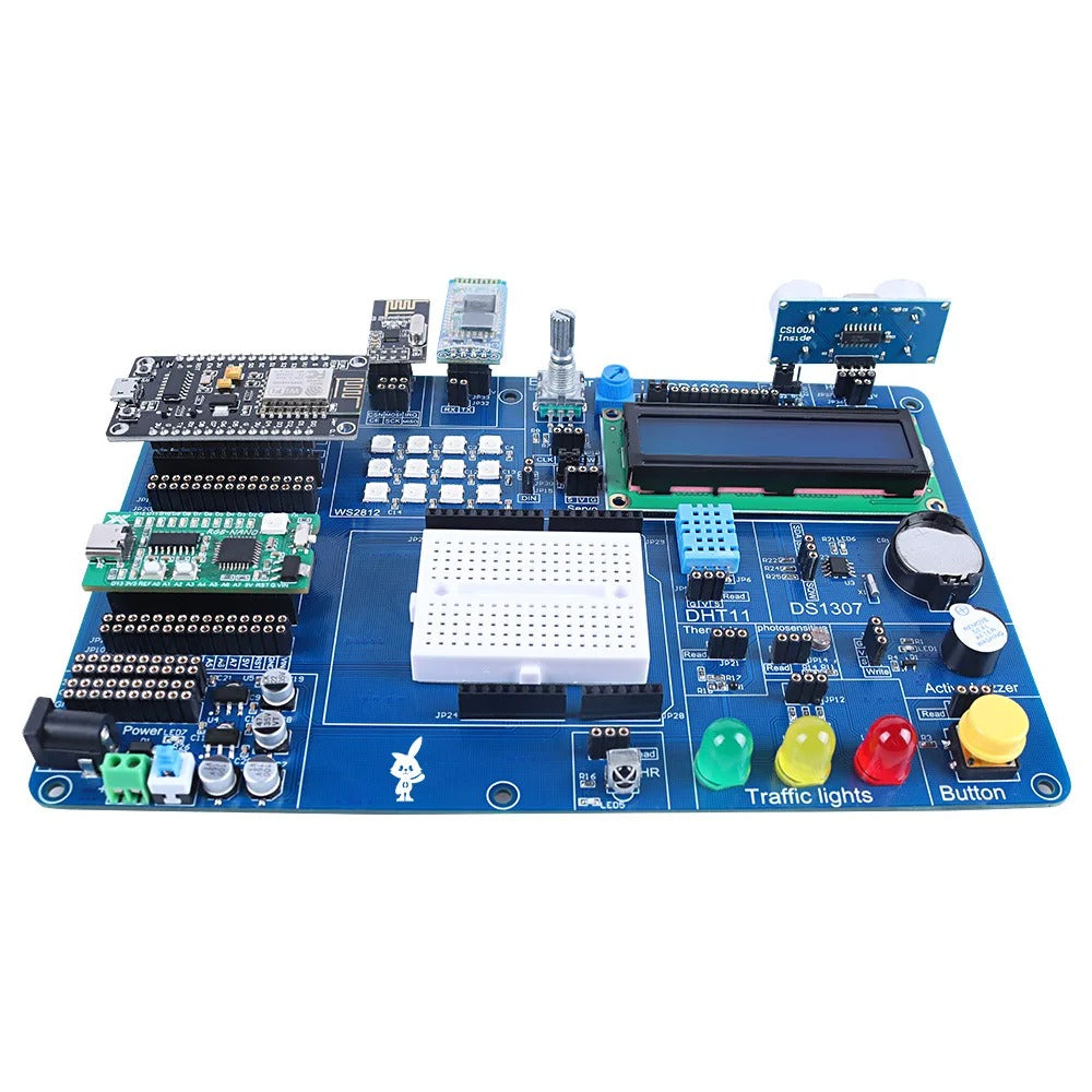 Tscinbuny ZYA0031 Starter Kit for IoT Programming – C/C++ Training Set with NANO, ESP8266, ESP32 & AVR Development Boards (PDF Tutorial Included)