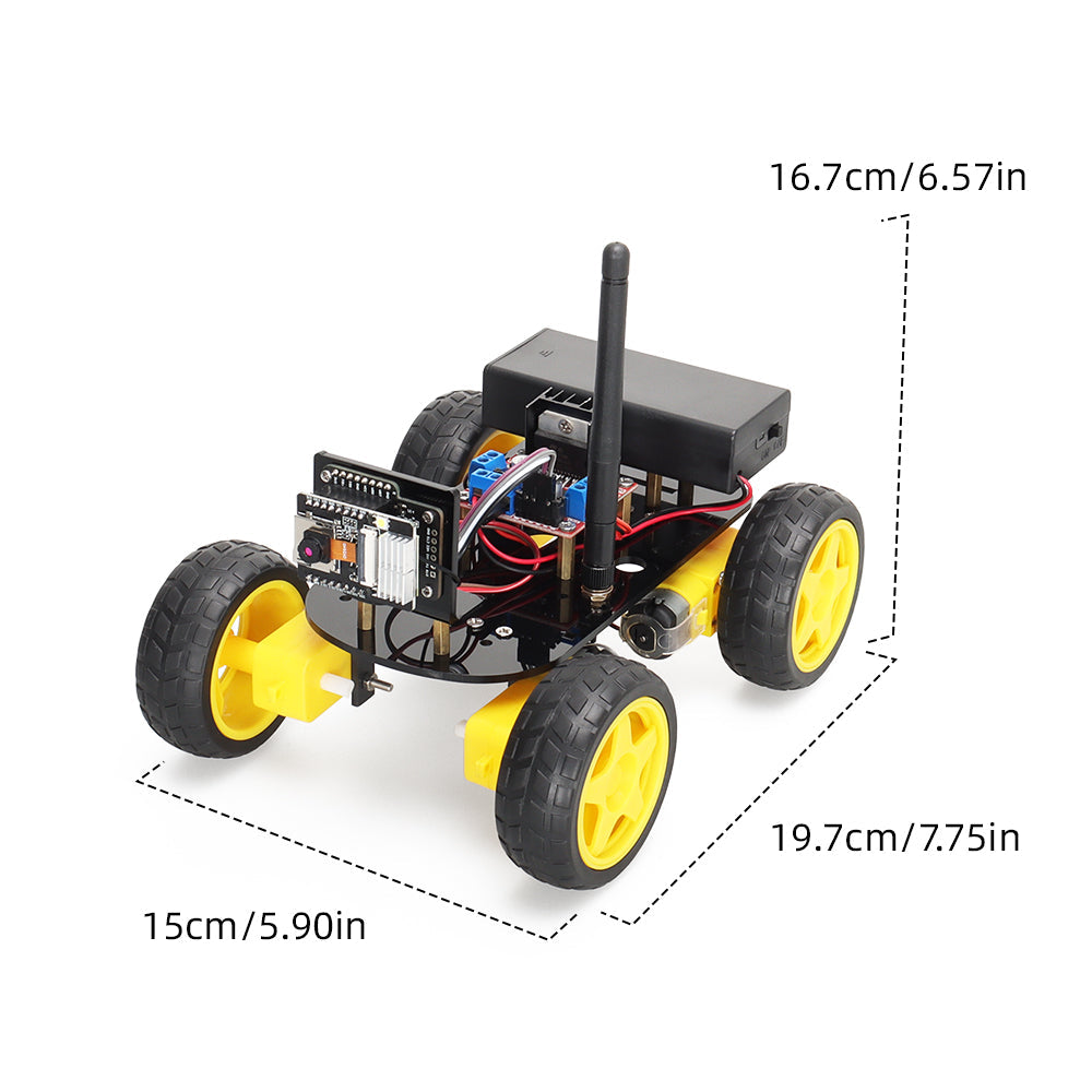 Tscinbuny ZYC0024 Smart Robot Car Kit with ESP32-CAM Module – DIY Programmable Educational Robotics Kit for Arduino Automation