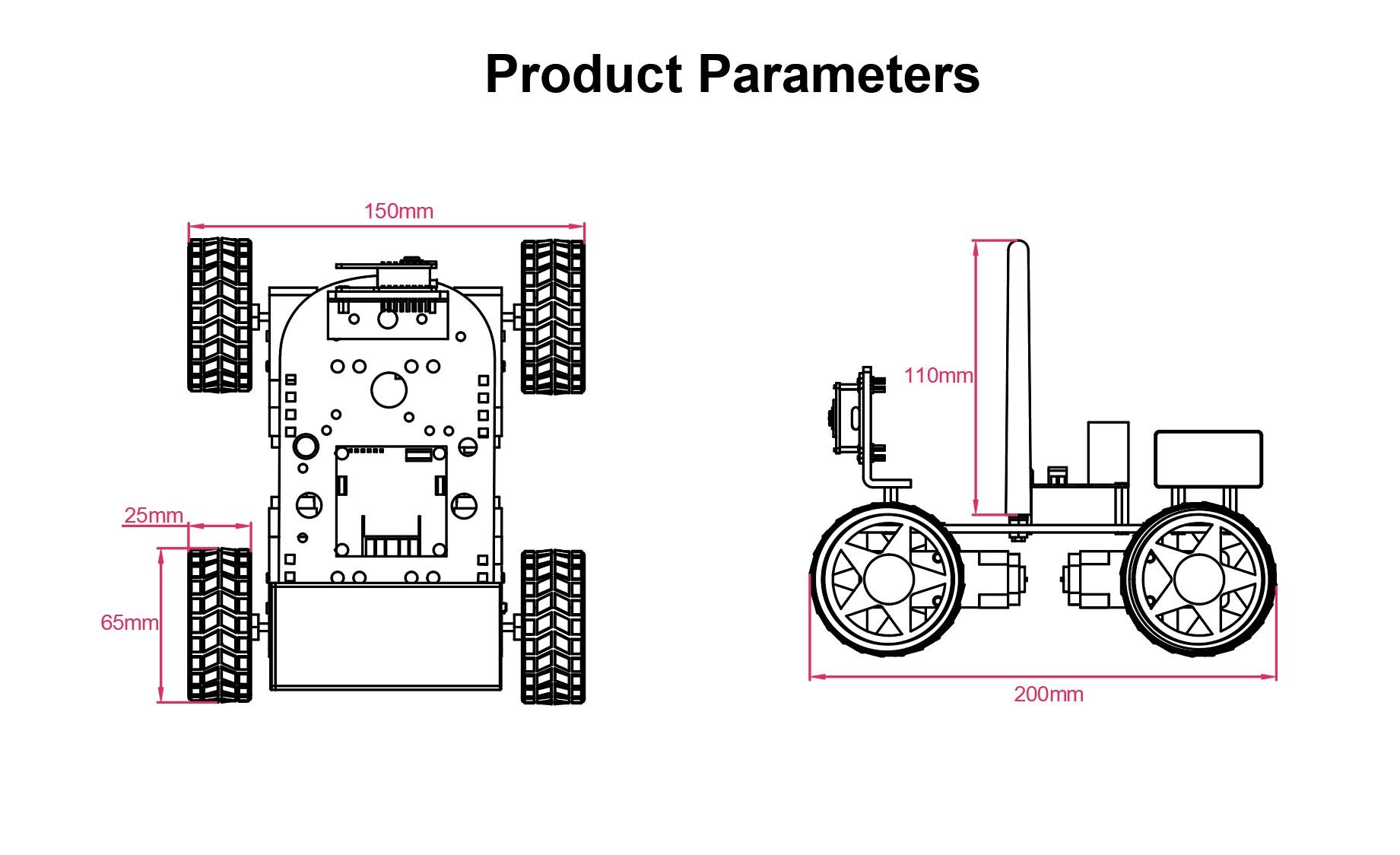 Tscinbuny ZYC0024 Smart Robot Car Kit with ESP32-CAM Module – DIY Programmable Educational Robotics Kit for Arduino Automation