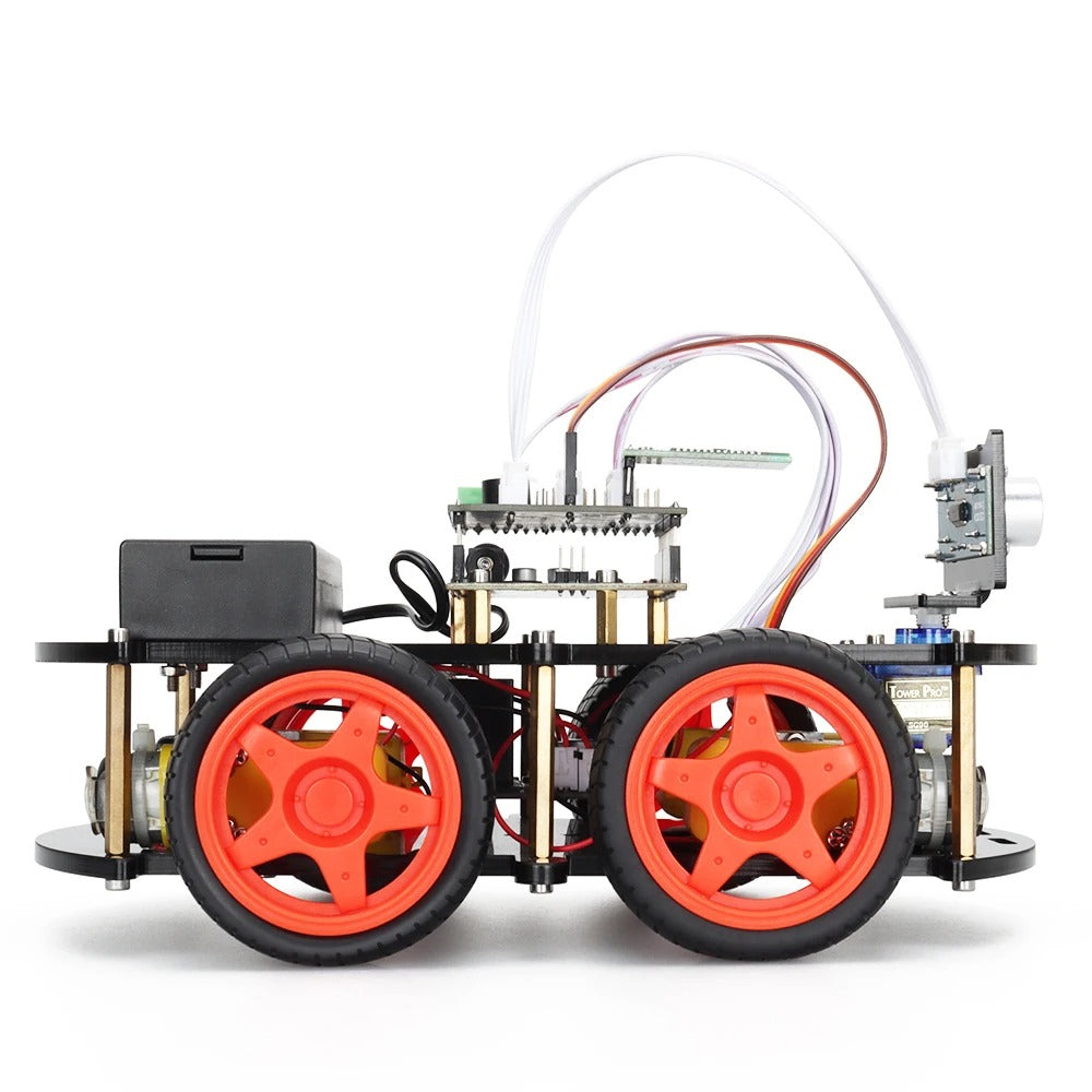 Tscinbuny ZYC0039 Smart Robot Car Kit with 4WD Drive System – Programmable STEM Educational Robot Car for Students & Arduino Projects