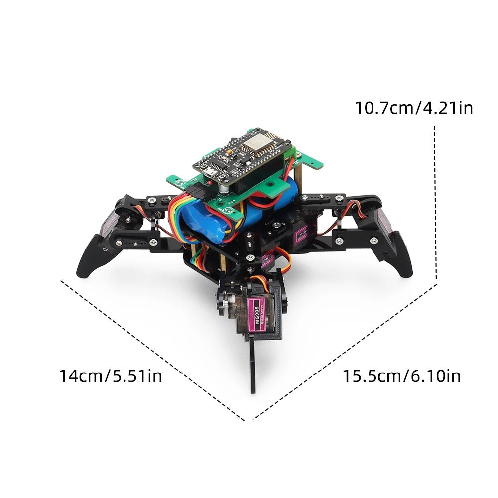 Tscinbuny ZYC0075 Smart Robot Car Kit with Wireless Control – Open-Source Quadruped Robotics Starter Kit for STEM Education & School Projects