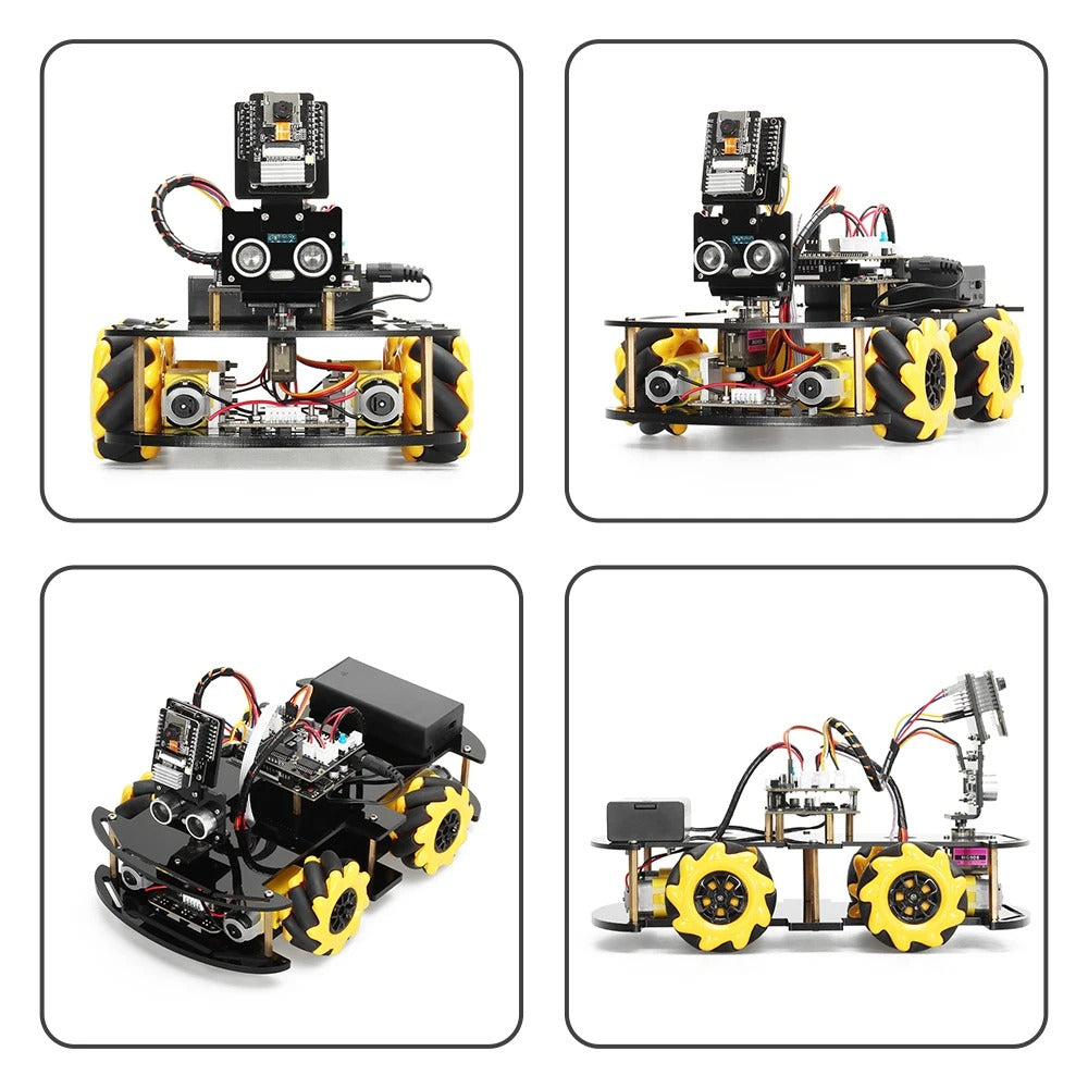 Tscinbuny ZYC0076 Smart Robot Car Kit with ESP32-CAM & ATmega328P Boards – Open-Source Programmable Robotics Starter Kit for ArduIDE Learning