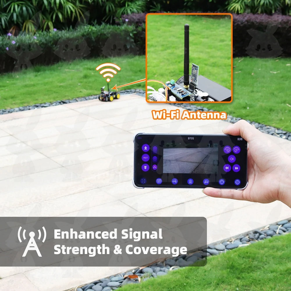 Tscinbuny ZYC0109 Smart Robot Car Kit with ESP32-CAM Module – DIY Programmable STEM Educational Robotics Starter Kit for Arduino Projects