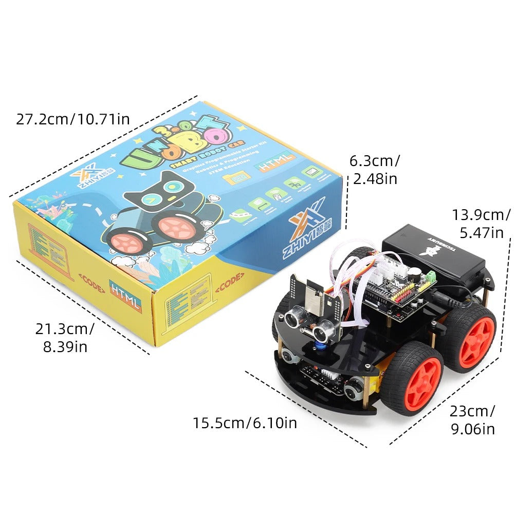 Tscinbuny ZYC0118 Smart Robot Car Kit with ESP32-CAM Development Board – Programmable Electronic Robotics Kit for Arduino Education & Maker Projects