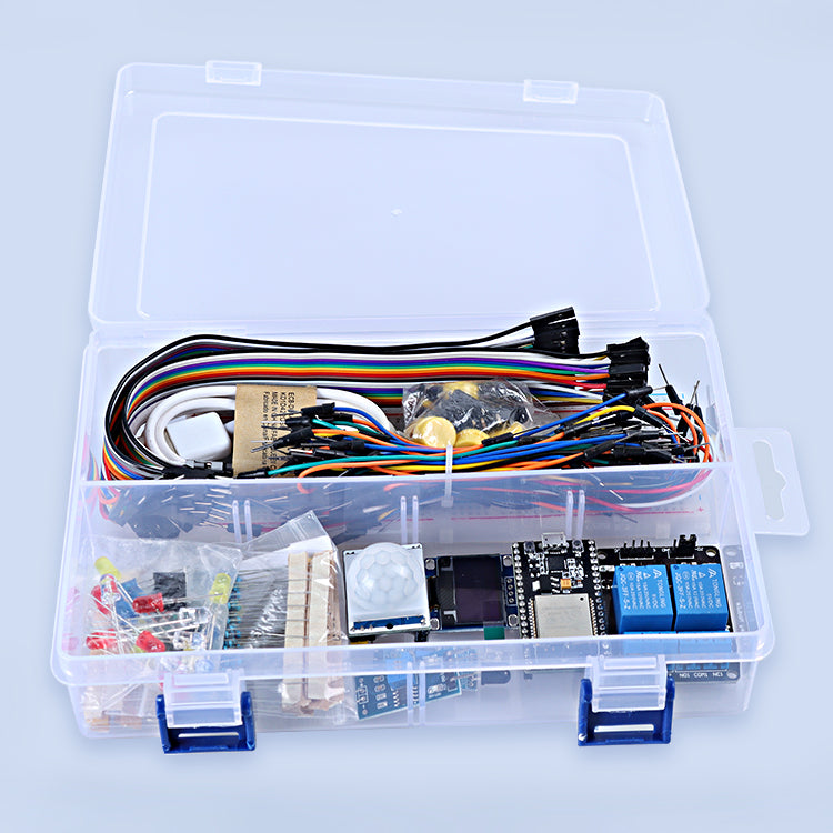 Tscinbuny ZYE0001 Starter Kit with ESP32 ESP-32S Board – Wi-Fi IoT Programming Kit for DIY Electronics & STEM Education