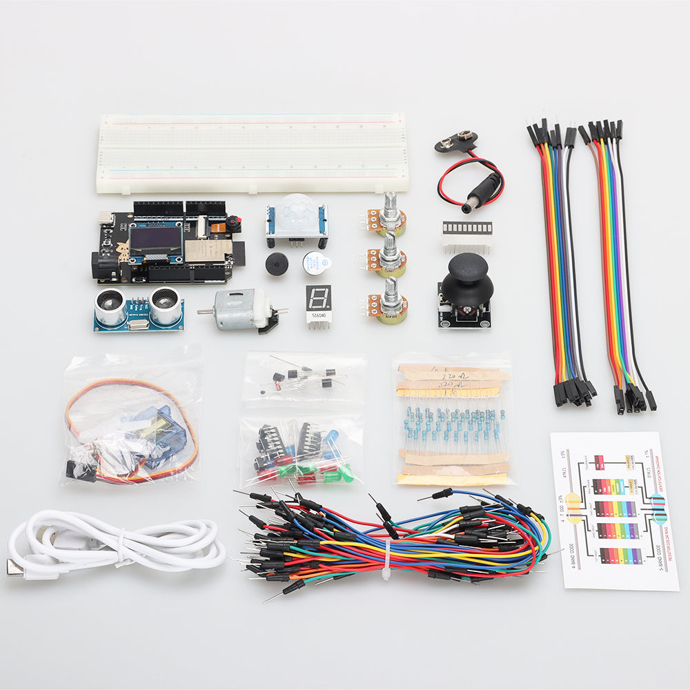 Tscinbuny ZYE0013 Intermediate Starter Kit with ESP32 Development Board – IoT Programming Learning Kit for Arduino STEM Education