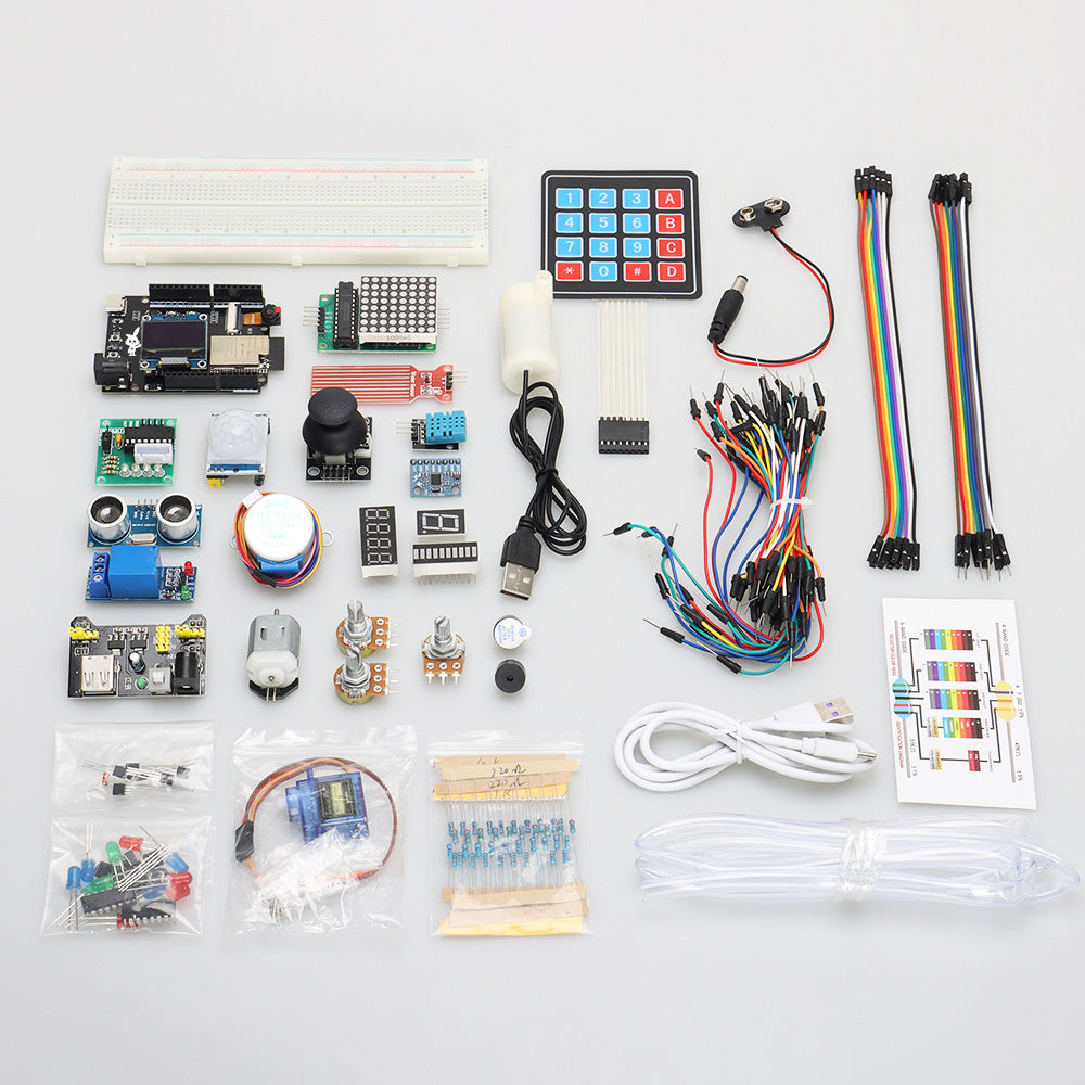 Tscinbuny ZYE0014 Starter Kit with ESP32 PLUS & OLED Display – Complete DIY STEM Electronics Kit for Kids & Arduino Education