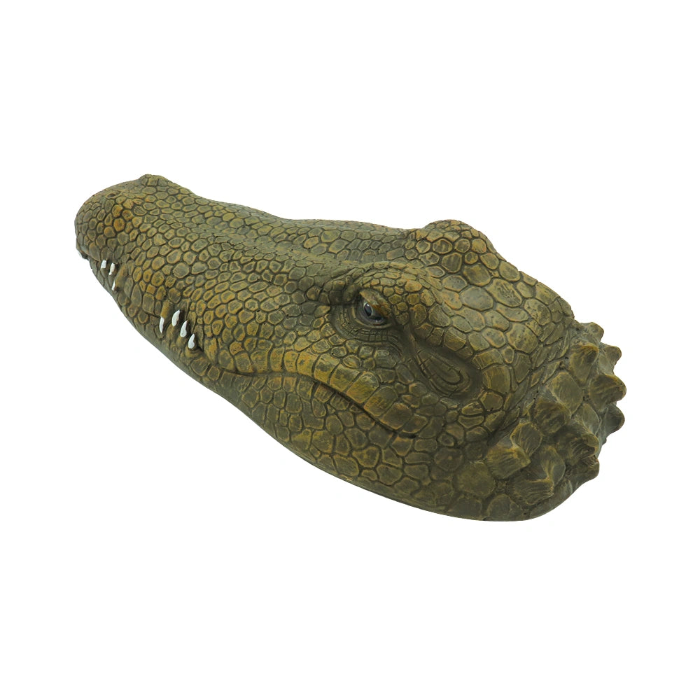 V002 Long-Lasting Battery Simulation Crocodile Boat, Kids' RC Boat, Electric Toy Vessel for Water Play, Prank & Trick Toy